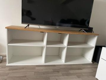 SKRUVBY tv-meubel wit 156x38x60 cm beschikbaar voor biedingen