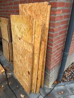 OSB Platen 12mm - 14 stuks + kleine stukken, Doe-het-zelf en Verbouw, Platen en Panelen, Ophalen, Gebruikt, Hout, Minder dan 20 mm