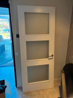 Berkvens binnendeur links, matglas, incl. klink, Doe-het-zelf en Verbouw, Deuren en Horren, Ophalen, Gebruikt, 80 tot 100 cm, 215 cm of meer