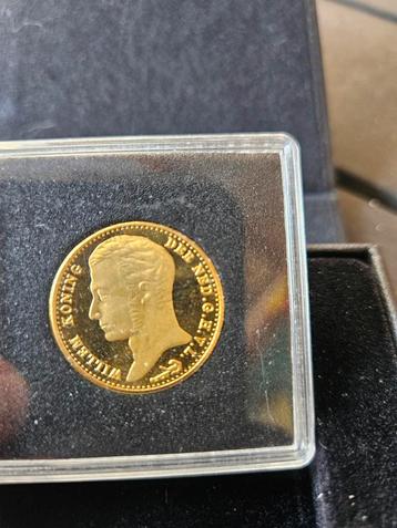 Gouden 10 Gulden Willem III - Zeldzame Munt! beschikbaar voor biedingen