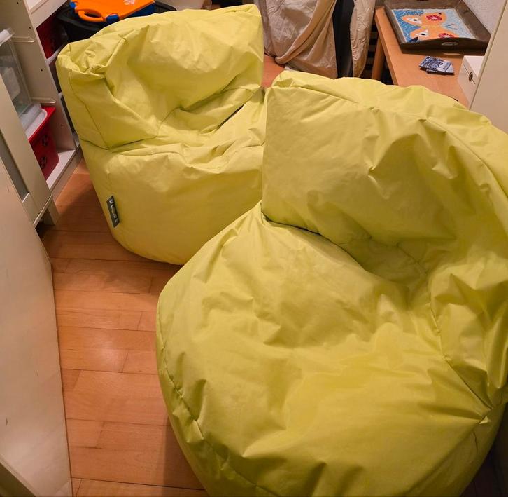 2 leuke zitzakken van Ploff, Huis en Inrichting, Zitzakken, Zo goed als nieuw, Ophalen