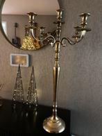 Grote kandelaar, 80 cm hoog, nieuw, kleur goud, Antiek en Kunst, Antiek | Kandelaars, Ophalen of Verzenden