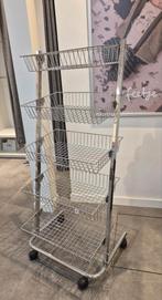 Kleding presentatierek winkelrek met draadmanden, Huis en Inrichting, Ophalen, Gebruikt, 25 tot 50 cm, Minder dan 100 cm