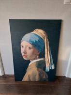 Meisje met de Parel groot canvas, Huis en Inrichting, Ophalen, 75 cm of meer, 50 tot 75 cm, Print