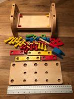 hout werkbankje schroeven + gratis oneindige knikkerbaan, Kinderen en Baby's, Speelgoed | Houten speelgoed, Ophalen, Gebruikt
