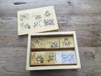Schoolmateriaal houten stempels ochtendritueel/volgorde zgan, Ophalen of Verzenden, Zo goed als nieuw