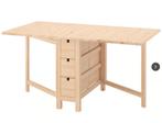 Tafel IKEA Norden Met Lades, Ophalen, 100 tot 150 cm, 50 tot 100 cm, Zo goed als nieuw