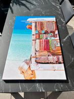 Canvas kunstwerk Strandwinkel curacao, Ophalen