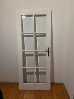 Mooie opdekdeur met glas, Ophalen, 80 tot 100 cm, Binnendeur, 200 tot 215 cm