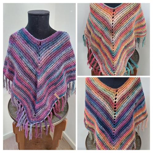 Gehaakte poncho's meerdere kleuren handgemaakt 1 maat

Ik, Kleding | Dames, Overige Dameskleding, Zo goed als nieuw, Ophalen of Verzenden