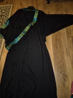 Zwarte abaya met sjaal - Maat S, M, L, Zwart, Ophalen of Verzenden, Zo goed als nieuw, Maat 36 (S)