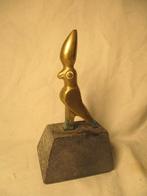 beeldje Egypte koper vogel met marmer, Verzenden, Zo goed als nieuw