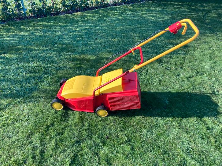 Wolf-Garten Primo 38 E Grasmaaier, Tuin en Terras, Grasmaaiers, Gebruikt, Elektrische grasmaaier, 30 t/m 39 cm, Cirkelmaaier, Opvangbak