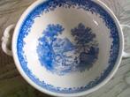 Brocante VILLEROY & BOCH blauw/ wit kom soepkom schaaltje, Ophalen of Verzenden