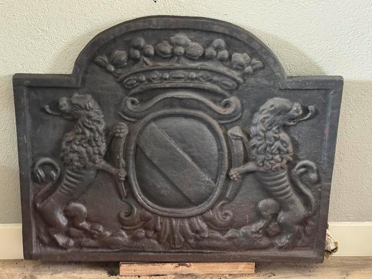 Antieke haardplaat ca 100kg, Huis en Inrichting, Haarden, Gebruikt, Overige soorten, Ophalen