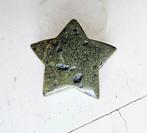 Edelsteen groene Jaspis Ster 3x3cm AFGEPRIJSD, Ophalen of Verzenden, Zo goed als nieuw