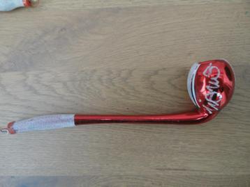 Mooie oude glazen kerstbal tabaks pijp beschikbaar voor biedingen