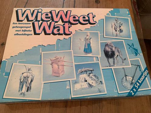 Memory spel Wie Weet Wat, Hobby en Vrije tijd, Gezelschapsspellen | Overige, Gebruikt, Ophalen of Verzenden