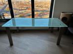 Glazen design tafel van Van Dijck - 200x90 cm, Ophalen, Gebruikt, 200 cm of meer, 50 tot 100 cm