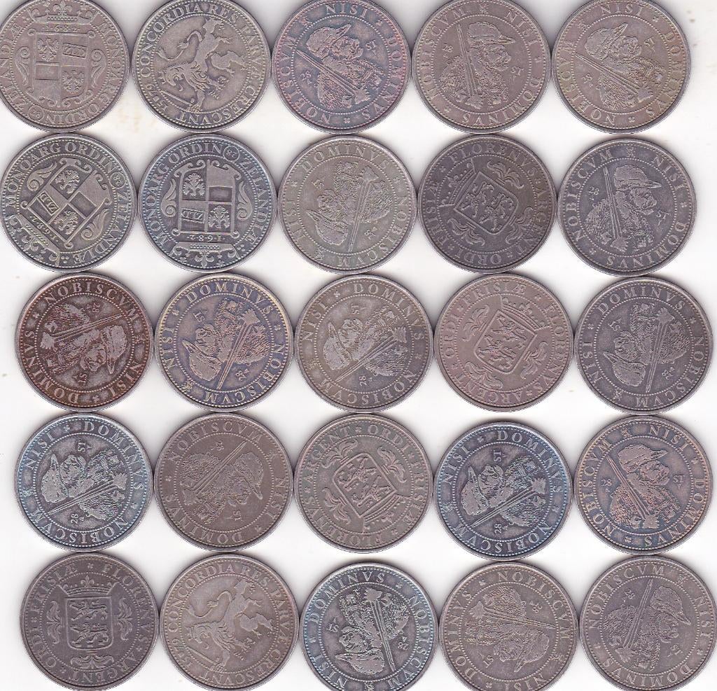 PENNINGEN  25 STUKS, Ophalen of Verzenden, Overige materialen