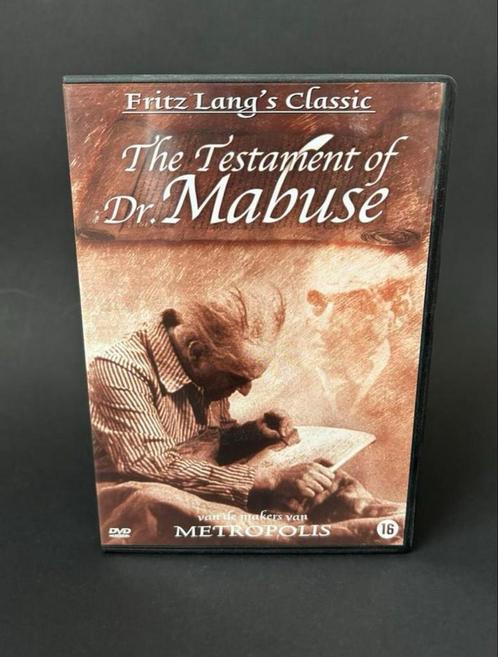 Fritz Lang, Das Testament des Dr. Mabuse, 1933, Cd's en Dvd's, Dvd's | Klassiekers, Zo goed als nieuw, Ophalen of Verzenden