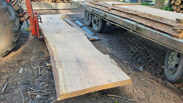Grote eiken schaaldalen tot 6,5m lang, Doe-het-zelf en Verbouw, Hout en Planken, Zo goed als nieuw, Overige typen, Eiken, 300 cm of meer