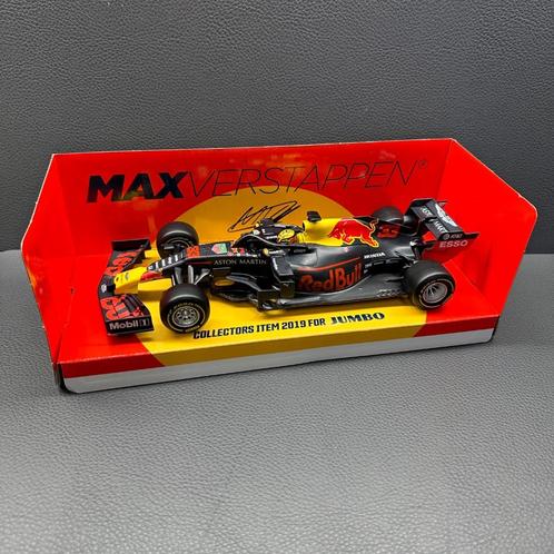 Max Verstappen Jumbo modelauto RedBull Racing 2019 1:24, Hobby en Vrije tijd, Modelauto's | 1:24, Nieuw, Bburago, Ophalen