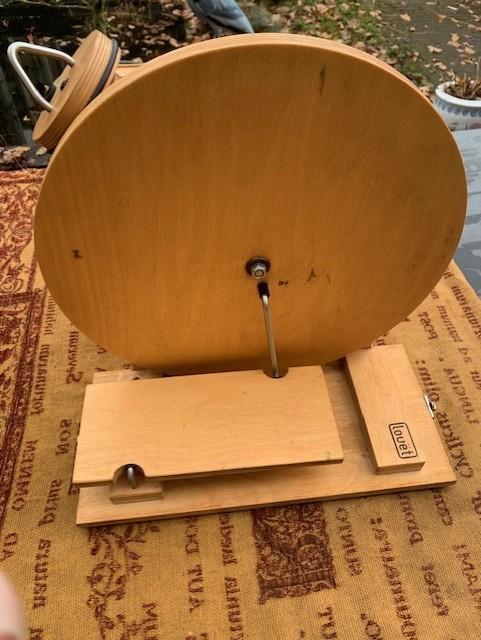 LOUET S 40 KOFFER SPINNEWIEL, Hobby en Vrije tijd, Spinnewielen en Spinnen, Zo goed als nieuw, Spinnewiel, Ophalen of Verzenden