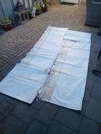 2x Marktzeil PVC Wit 4x4m, Doe-het-zelf en Verbouw, Zeil en Folie, Ophalen of Verzenden, Gebruikt, 15 m² of meer, Zeil