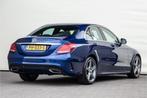 Mercedes-Benz C-Klasse 180 AMG Aut9, Navi, Leder, Camera, PD, Automaat, 65 €/maand, Blauw, Sedan