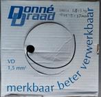 Installatiedraad Zwart 1.5 mm², Doe-het-zelf en Verbouw, Elektra en Kabels, Ophalen of Verzenden, Zo goed als nieuw, Overige typen