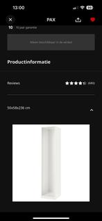 2x IKEA PAX Kast Element Wit, Ophalen, 200 cm of meer, 50 tot 100 cm, Zo goed als nieuw