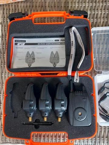 Zo goed als Nieuwe Fox Mr+ 3+1 beetmelders set.  beschikbaar voor biedingen