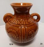 Vintage Oost-Duitse keramische vaas uit ca. 1969., Ophalen of Verzenden, Gebruikt, Aardewerk of Porselein, Minder dan 50 cm