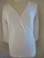 REVOLUTION t- shirt wit met lange mouw maat M, Maat 38/40 (M), Wit, Ophalen of Verzenden, Zo goed als nieuw