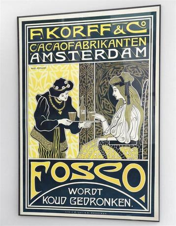 KORFF'S CACAO Art Nouveau | Reclame poster korff beschikbaar voor biedingen