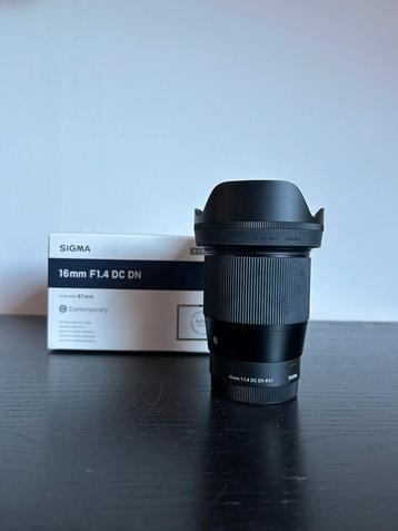 Sigma 16mm F/1.4 DC DN E-Mount Lens beschikbaar voor biedingen