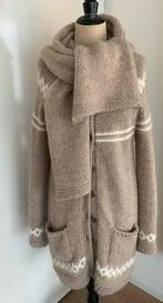 PRACHTIG ALPACA WOLLEN VEST MET SHAWL ( L ), Verzenden, Zo goed als nieuw, Maat 42/44 (L), Beige