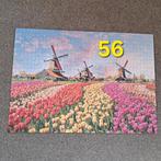 Puzzel 1000 stukjes compleet Hollandse molens en tulpen, Ophalen of Verzenden, 500 t/m 1500 stukjes, Zo goed als nieuw