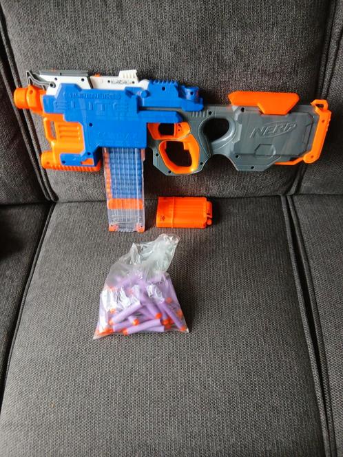 NERF N-Strike Elite HyperFire, Kinderen en Baby's, Speelgoed | Buiten | Actiespeelgoed, Zo goed als nieuw, Ophalen of Verzenden