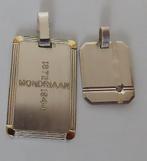 Uit inboedel: 2 zilveren hangers , gelimiteerd Mondriaan JPC, Verzenden, Zo goed als nieuw, Zilver, Zilver