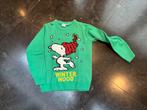 Groene Snoopy Trui - Winter Mood 146/152, Ophalen, Zo goed als nieuw, Jongen of Meisje