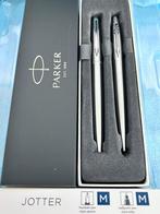 Parker Jotter Steel CT Vulpen en Balpen Nieuwstaat, Pennenset, Parker, Met doosje, Ophalen of Verzenden