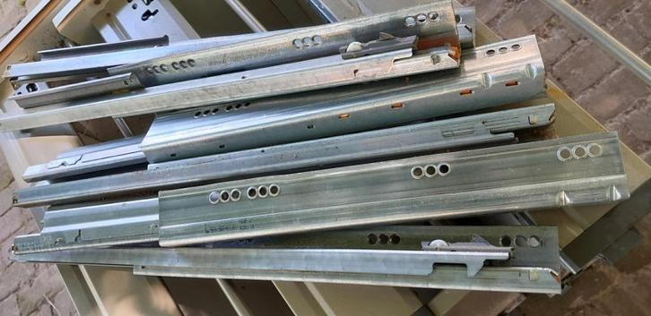 Blum Tandembox Plus 50 kg, ladegeleiders, 6 stuks (3 sets), Doe-het-zelf en Verbouw, IJzerwaren en Bevestigingsmiddelen, Zo goed als nieuw