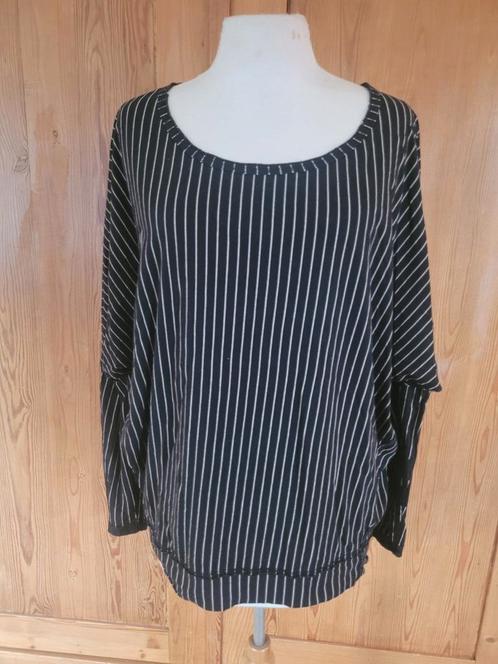 10DAYS zwart gestreepte top vleermuis mouwen mt S zgan, Kleding | Dames, Tops, Zo goed als nieuw, Maat 36 (S), Zwart, Lange mouw