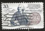 USA 114, verdrag, Verzenden, Gestempeld, Noord-Amerika