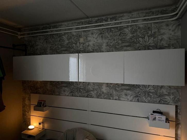 2x Ikea hangkastjes Besta - z.g.a.n., Huis en Inrichting, Kasten | Wandmeubels, Zo goed als nieuw, Minder dan 100 cm, Minder dan 150 cm