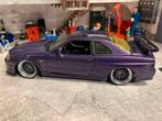 1:18 Motormax Nissan Skyline custom met vaste wielen zonder, Ophalen of Verzenden, Gebruikt, Auto