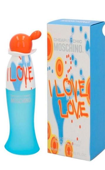 MOSCHINO I Love Love EDT Natural Spray 50ml Nieuw/ Geseald  beschikbaar voor biedingen