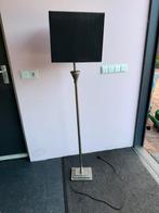 Vloerlamp zilveren voet 130cm, Huis en Inrichting, Lampen | Vloerlampen, Ophalen, Gebruikt, Metaal, 150 tot 200 cm